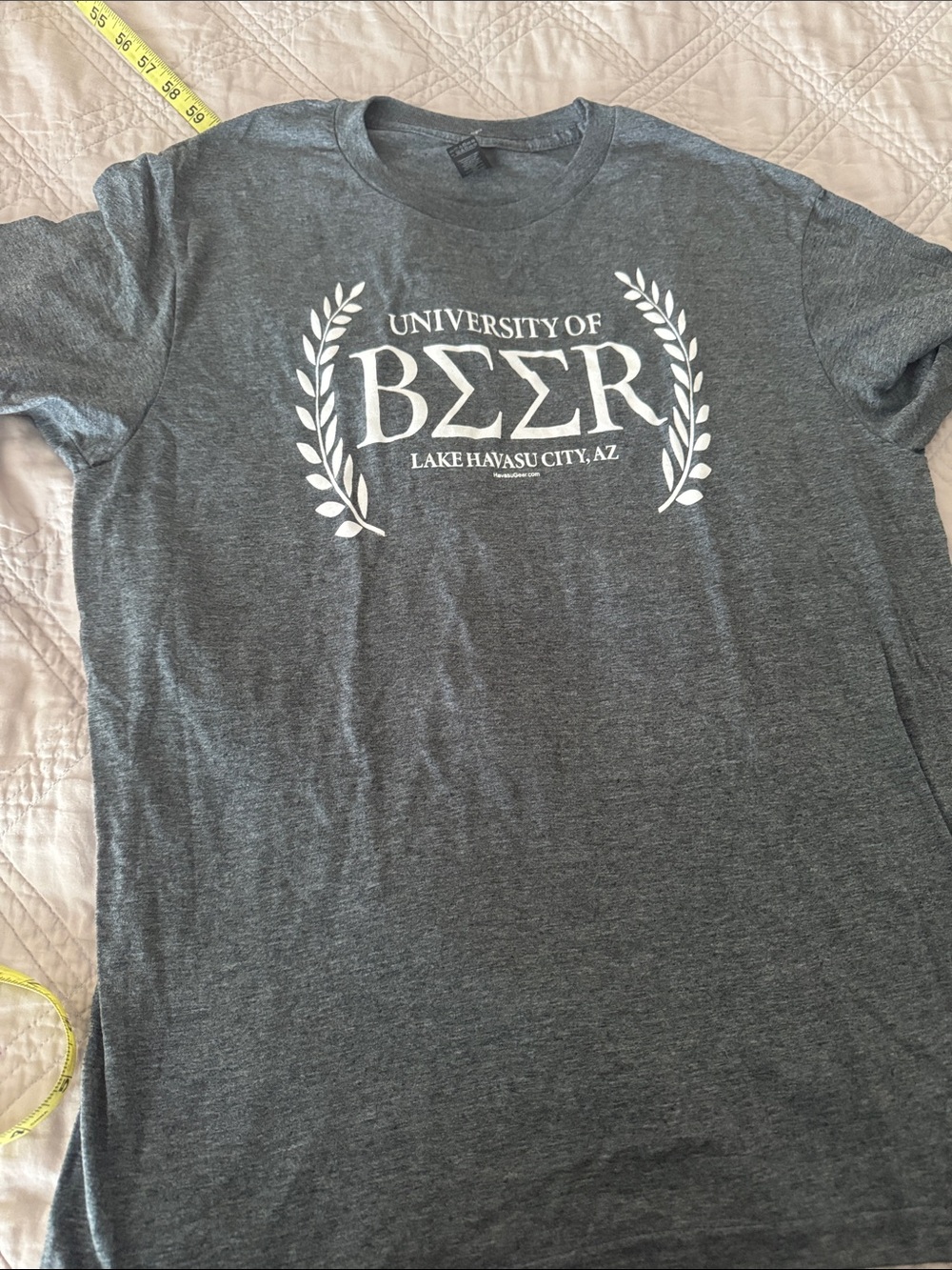 University of BΣΣR Lake Havasu City Gray Graphic Tee